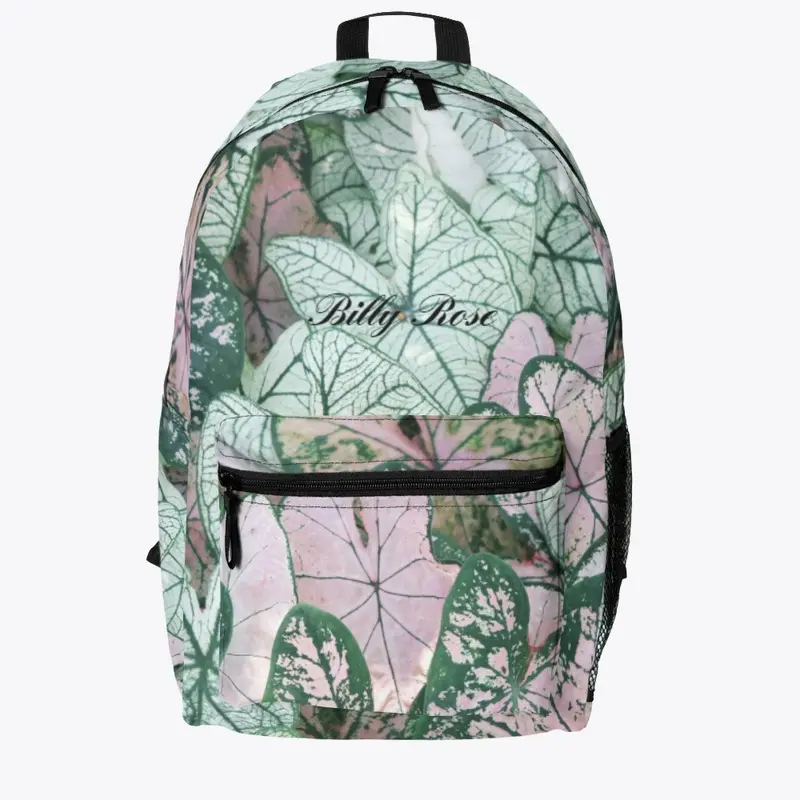 BILLY ROSE GREEN/PINK FLOWER BACKPACK