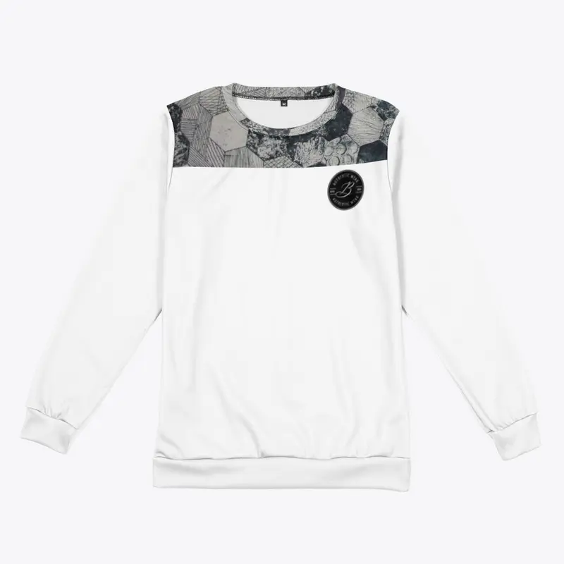 BILLY ROSE (NEW) WHT/GRAY SWEATSHIRT