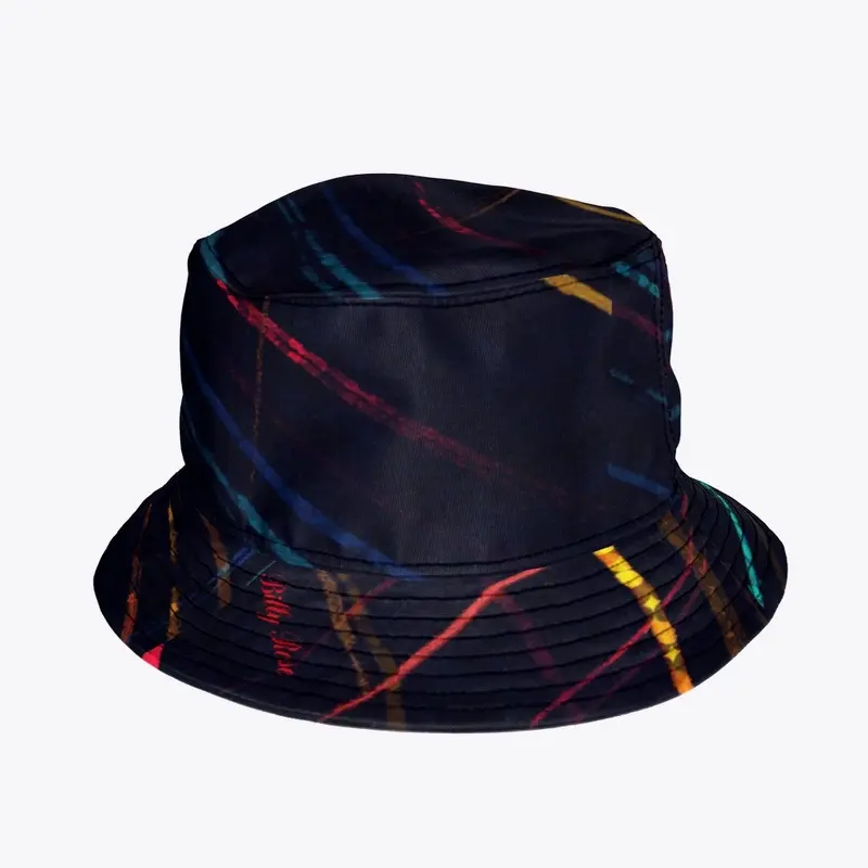 BILLY ROSE RAINBOW LAZER BUCKET HAT