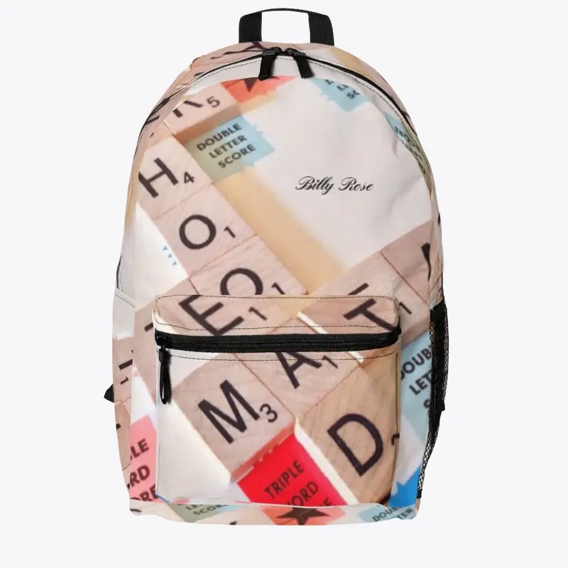 BILLY ROSE SCRABBLE BACKPACK