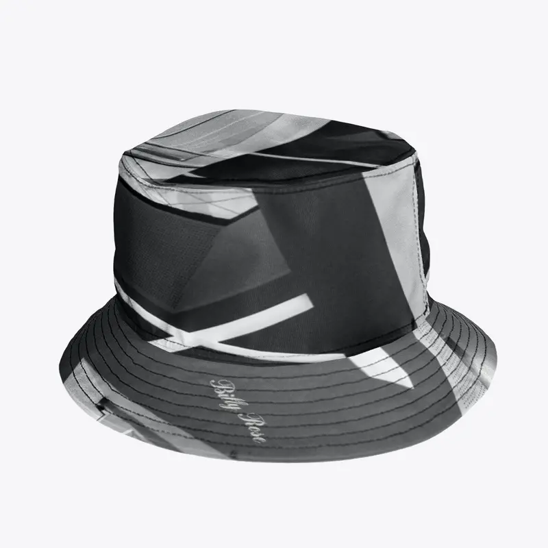 BILLY ROSE BLK/GREY LAZER BUCKET HAT