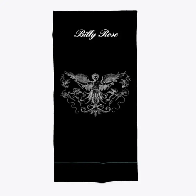 BILLY ROSE BLK ON BLK ANGEL PILLOWS