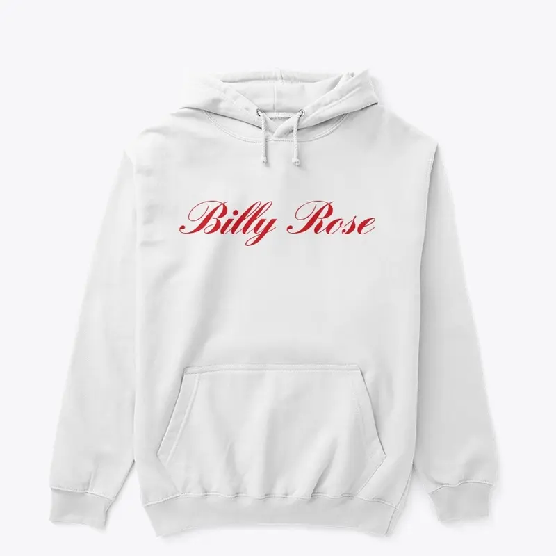 BILLY ROSE WHT/RED PULLOVER HOODIE