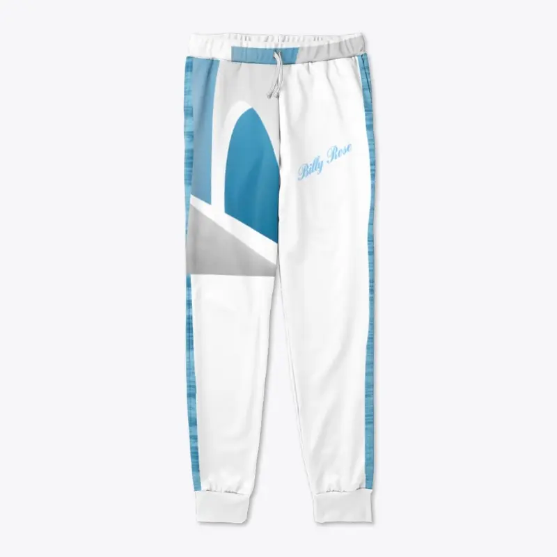  WHITE/BLUE STYLISH JOGGIN SET