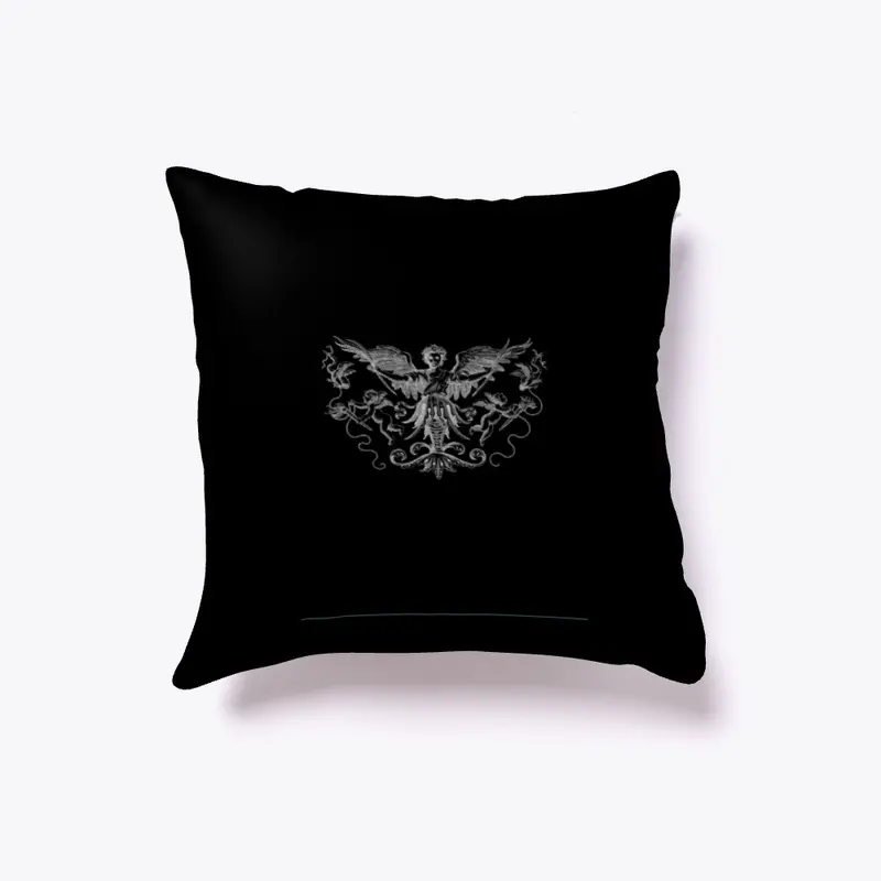 BILLY ROSE BLK ON BLK ANGEL PILLOWS