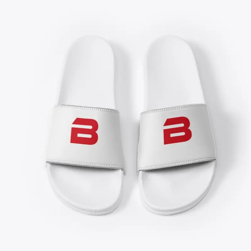 BILLY ROSE RED STAMPED SLIDES