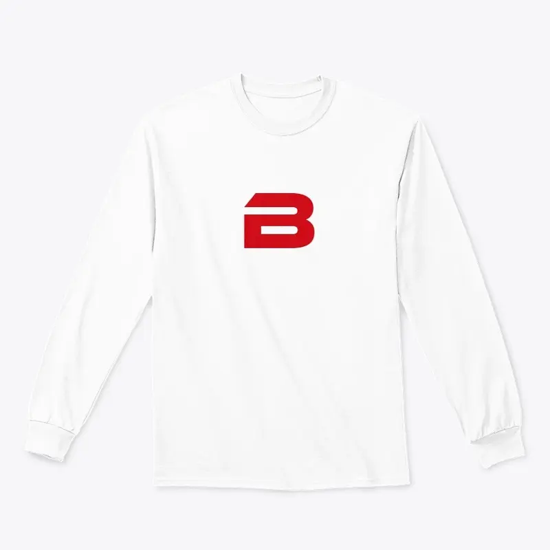 BILLY'S RED STAMPED LONG SLEEVE T-SHIRT