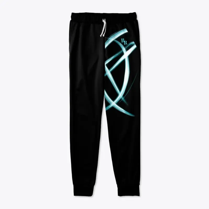 BILLY ROSE BLK/AQUA SWEATSUIT